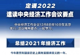 雙鴨山全文＋速覽！中央經(jīng)濟(jì)工作會議定調(diào)2022